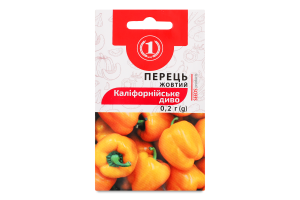 Насіння Перець Каліфорнійське диво жовте 0,2г ТМ "1"