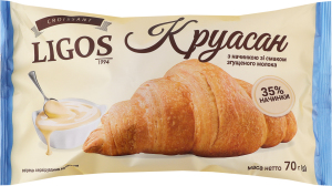 Круасан з начинкою зі смаком згущеного молока, ТМ "LIGOS" 70г