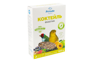 Корм д/декоративних птахів Коктейль Екзотик 500г Природа