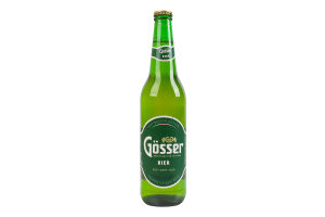 Пиво 0.5л 5.2% світле фільтроване пастеризоване Gosser пл