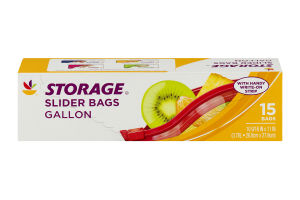 Ahold Storage Gallon Bags Slider - 15 CT