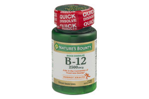 Nature's Bounty B-12 2500mcg Quick Dissolve Tablets - 75 CT