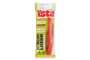Снеки м'ясні з індичкою Indi Meat stripes Їsta с/к м/у 60г