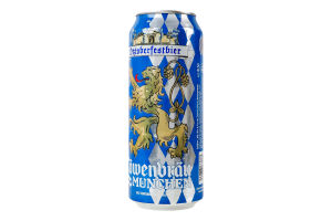 Пиво 0.5л 6.1% світле пастеризоване Oktoberfestbier Lowenbrau з/б