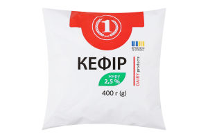 Кефір 2.5% ТМ "1" м/у 400г
