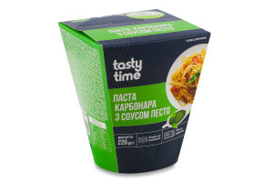 Паста Карбонара с соусом Песто Tasty Time к/у 220г
