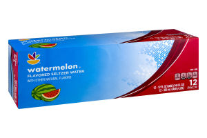 Ahold Flavored Seltzer Water Watermelon - 12 PK