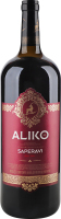 Вино 1.5л 9.7-14% красное сухое ординарное столовое сортовое Саперави Aliko C&W бут