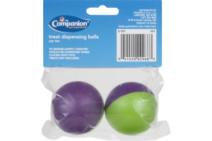 Companion Cat Toy Treat Dispensing Balls - 2 CT