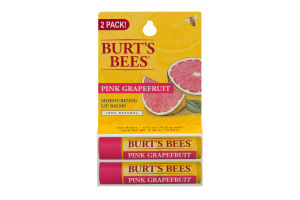 Burt's Bees Moisiturizing Lip Balm Pink Grapefruit - 2 PK