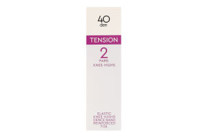 Напівпанчохи жіночі Conte elegant Tension 40den 23-25 natural 2пари