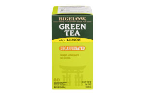 Bigelow Green Tea Decaffeinated With Lemon - 20 CT