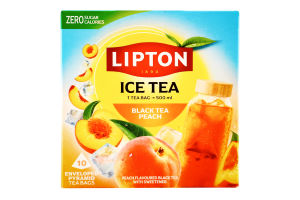 Чай холодний Peach чорний 10*3,5г в пірамідках Lipton