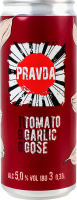 Пиво 0.33л 5% світле нефільтроване непастеризоване Tomato garlic gose Pravda з/б