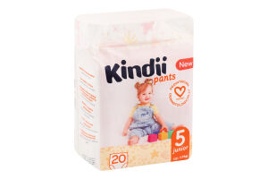 Трусики-підгузники для дітей 12-17кг 5 Junior Pants Kindii 20шт
