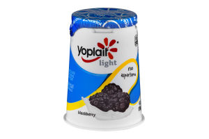 Yoplait Light Fat Free Yogurt Blackberry