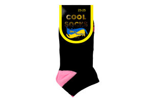 Шкарпетки жіночі чорні короткі р.23-25 Cool Socks