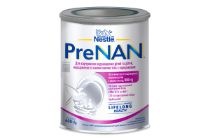 Смесь сухая для питания недоношенных детей и детей родившихся с малой массой тела при рождении Pre NAN ж/б 400г