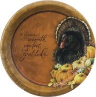 Hallmark Party Nature's Sketchbook Bastin Big Thanks Plates 10.37in - 8 CT