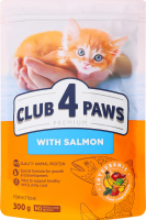 Корм сухой полнорационный для котят С лососем Premium Club 4 Paws д/п 300г