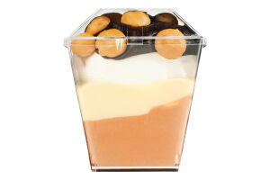 Морозиво 8% вершкове Маскарпоне та вершкове з какао з соусом Кремовий та Шоколад Профітроль Gel’Amo ст 150г