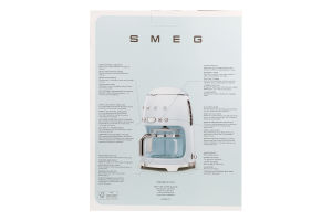 Кавоварка Smeg крапельна біла DCF02WHEU