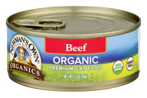 Newman's Own Organics Premium Cat Food Beef