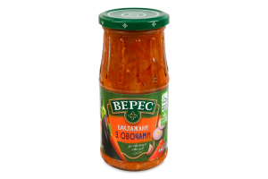 Баклажаны с овощами жареные стерилизованные Верес с/б 440г