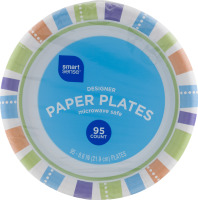 Smart Sense Designer Paper Plates 8.6 IN - 95 CT