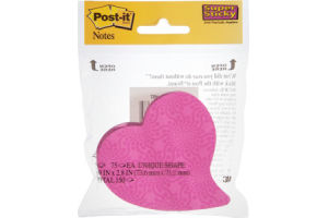 Post-it Heart Super Sticky Notes - 2 PK
