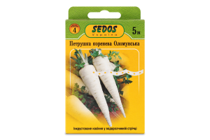 Насіння Петрушка коренева Оломунська дражоване на стрічці 5м 2г Седос