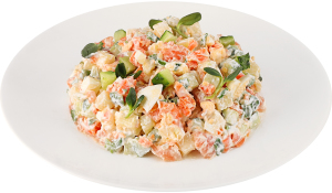 Салат Олів'є з червоною рибою с/с ваг