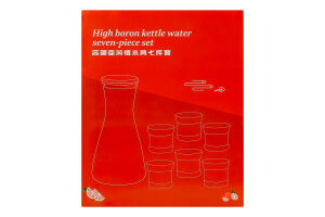 Набір Глечик 1,6л+стакан скло 6шт