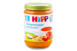 Суп томатний з куркою органічний від 8місяців 190г твіст/б Hipp