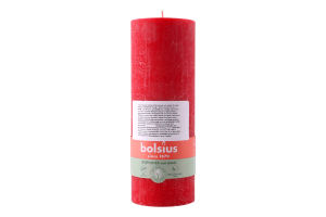 Свеча красная 19х6.8см №103668850341 Bolsius 1шт