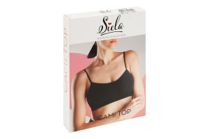 Топ женский из микрофибры Siela Cami top Seamless collection L-XL черный