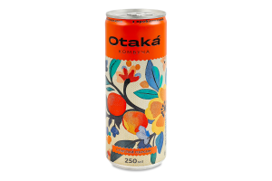 Напиток безалкогольный слабогазированный Спелый персик Комбуча Otaka ж/б 250мл