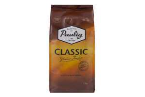 Кофе натуральный в зернах Classic Paulig м/у 1кг