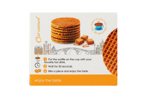 Вафли с карамельной начинкой Stroopwafel Saleks к/у 231г