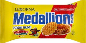 Вафлі солоні зі смаком хабанеро та лайму Medallions Lekorna м/у 60г