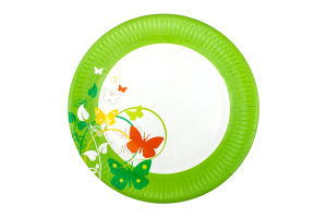 Тарілка паперова 230мм "Вишиванка" 6шт ТМ Уніпак