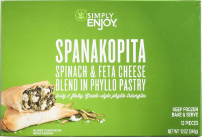 Simply Enjoy Spanakopita Spinach & Feta Cheese Blend In Phyllo Pastry - 12 CT