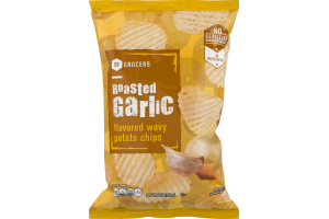 SE Grocers Wavy Potato Chips Roasted Garlic