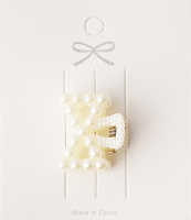 Заколка-краб з штучних перлів 2,2*2,5см в асортименті