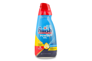 Гель для мытья посуды в посудомоечной машине Лимон Power Gel Finish 900мл
