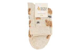Шкарпетки жіночі Легка хода №5661 23-25 беж меланж