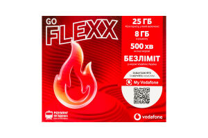 Пакет стартовый Flexx Go Special Vodafone 1шт