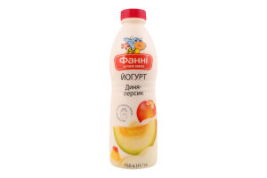Йогурт 1% питьевой Дыня-персик Фанні п/бут 750г
