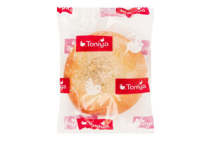 Булочка с клубничной начинкой и начинкой со вкусом пломбира Кремберри Toniya м/у 70г