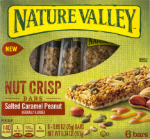 Nature Valley Nut Crisp Bars Salted Caramel Peanut